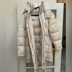 Calvin Klein  Cream Winter Heavyweight Hooded Puffer Jacket Women’s Size L NWOT Photo 15