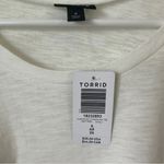 Torrid Cotton Modal Slub + Clip Dot Print Fabric Mixed Dolman Tee Size 4X Photo 3