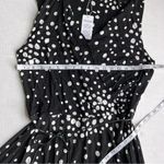 NWT Lascana Wrap Look printed dress sleeveless black white dotted dress size 10 Photo 10