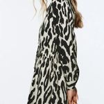 ZARA  Animal Print Long Sleeve Aline Button Mini Shirt Dress XS Photo 11