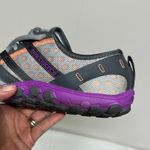 New Balance Gray and Purple Athletic Shoes with Mesh Upper Photo 9