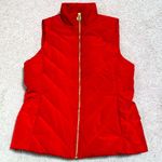 MICHAEL Michael Kors Crimson Red Quilted Vest Photo 5