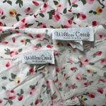 VTG Willow Creek Floral Cotton Gown Lounger Dress Cottagecore Medium M Made USA White Photo 7