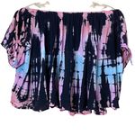 Surf Gypsy Tie Dye Cold Shoulder Top Size Medium Photo 4