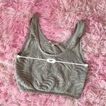 Madewell Women's Gray Textured Knit Cropped Tank Top Sleeveless Photo 1