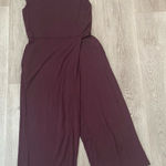Eileen Fisher  Purple Wide Leg‎ Sleeveless Jumpsuit Size PP/PTP Photo 0