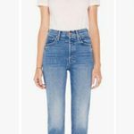 💕MOTHER💕 The Tomcat Ankle Fray Jeans ~ On The Road Button Fly 30 NWOT Blue Photo 2