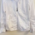 Nvo Full Zip Waterproof White Jacket Pockets Lightweight Women’s Size Small Photo 2