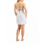 INC White lace bodice chiffon chemise nightgown INTERNATIONAL CONCEPTS L…​ Size L Photo 3