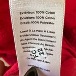 Talbots 100% Cotton Embroidered Floral Appliqué Scallop Hem Shell Lined Top M Photo 7