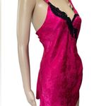 Victoria's Secret Victoria’s Secret Vintage Gold Label Pink Black Jacquard  Lingerie Slip Dress Photo 2