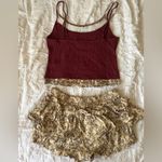 Urban Outfitters NEVER WORN Burgundy and Leopard Pajama Set Photo 6