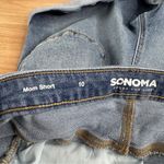 Sonoma Blue Jean Mom Shorts with Cuffed Hem and Relaxed Fit Size 10 Photo 3