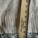 Chico's  100% Linen Plunging V-Neck Tunic Sweater Ivory/Beige Heather Size 1 Photo 5