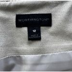Worthington Straight Career Business Office Short Skirt Size12 Beige Pockets Photo 6