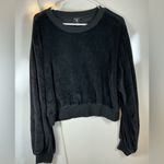 True Religion  Black Velvet Sweatshirt Photo 1