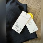 90 DEGREE by reflex vortex rib cropped sport bra 🌷 Black Photo 6