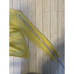 Eileen Fisher Yellow Linen V Neck Long Sleeve Pullover Sweater Medium Photo 6