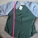 Free People NEW  Top sweet confession henley dried pine combo Medium Photo 6