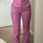 Hot Pink Leather Pants Photo 0