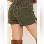 Free People NWT  Makai Cutoff Short in Olive Size 26 Photo 3