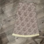 POL Leopard Print Lace Slip Skirt Brown Cream Y2K Aesthetic S Photo 1