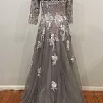 La Femme 30229 Pink Silver Ball Gown 4 Photo 4