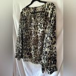 Dress Barn Leopard Print Sheer Women's Top Photo 1