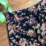 Notations Vintage 90s Moody Floral Black Midi Skirt Photo 1