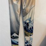 Blackmilk GREAT WAVE OF KANAGAWA BY HOKUSAI PRINTED LEGGINGS SZ SMALL MED RISE Photo 9
