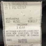 Louben Woman black triacetate crystal button office professional blazer size 16W Photo 4