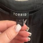 Torrid ✨ Black Cupro Knit High Twist Keyhole High Neck Sz 1 Tank✨ Photo 7