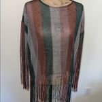 ZARA  Multicolor Knit Fringe Garment Photo 6
