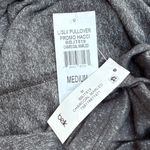 Planet Gold  Cowl Neck Pullover Tunic Top Grey Womens Size Medium Kangaroo Pocket Photo 9