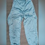Rtr sz4 Nicholas Nori Pants silky cargo street wear style Y2K solid blue loose Size 4 Photo 3
