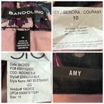 Bandolino NEW Amy Black Pink Purple Multi Floral High Rise Slim Fit Jean Size 10 Photo 6