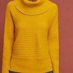 Anthropologie  MOTH Ribbed Turtleneck High-Lo Hem Sweater Slit Sides Pullover Photo 2