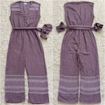 Saylor Jumpsuit Zoya Sleeveless Cropped Purple S Photo 4