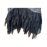 Chagall Gray Black Lace Ruffle Bead Sequin Embellished Cocktail Party Skirt Sz 6 Photo 2