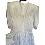 Gunne Sax Vintage  Jessica McClintock White Satin w/ Lace overlay collar wedding Photo 9