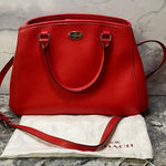 Coach  Margot Carryall Satchel F34607 Crossgrain Leather Crossbody Bag & Dust Bag Photo 0