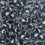 Denim & Co Floral Shirt Jean Jacket Black Tan 2X Shacket Pleated front oversized Photo 6