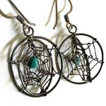 Steampunk Dream Catcher Earrings Sterling silver Photo 6