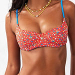 frankie's bikinis NWT Frankie’s bikinis cola underwire bra in seaside farm- Size XS Photo 0