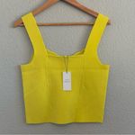 Current Air  Sweetheart Knit‎ Tank NWT in Lemon Photo 2