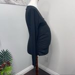 Isabel Maternity Long Sleeve T Shirt Scoop Neck Black Size undefined Photo 7