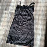 Black & Red festive holiday diamond sequins mini dress with faux fur trim small Photo 4