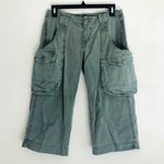 Joie  Pants 25 Capri Crop Cargo Pocket Gray/Blue Photo 2