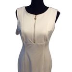 Calvin Klein  Size 6 sleeveless Front zip Womens Dress Off White Photo 0