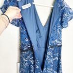 Mac Duggal 20301 Navy Embellished Illusion Butterfly Sleeve A-Line Gown 8 NEW Photo 11